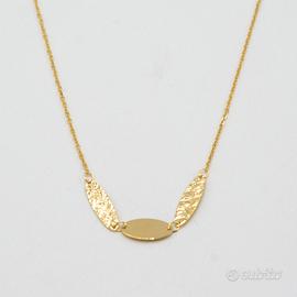 Collana in oro giallo 9 kt con centrale E.2360