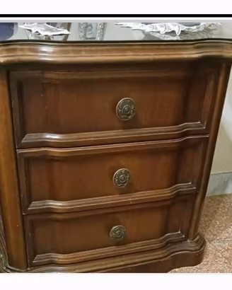 Camera da  letto  trittico e specchio ciliegio