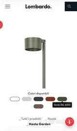 Lampada esterno design hasta garden Lombardo