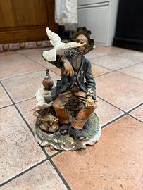 Statuina vintage vagabondo stile Capodimonte