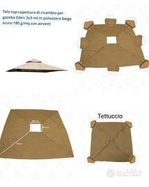 Telo per gazebo