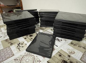 40 Custodie DVD CD singole 19x13.5 nera