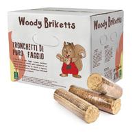 Tronchetti-Bricchetti in legno per stufe e camini