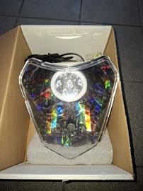 faro ktm rgb multicolor in carbonio olografico