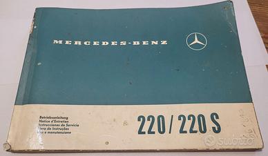 Mercedes 220/220S libretto Uso e manutenzione