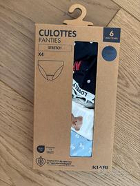 Mutandine da bimba 6 Anni imballato