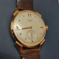 Orologio da polso in oro Longines anni 50