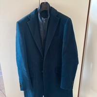 Cappotto lungo blu Arfango