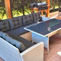 Salotto da giardino 8 posti