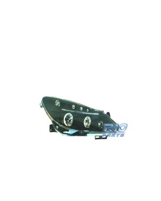 FARI OPEL CORSA D 06-10 ANGEL EYES + LED SFONDO NE