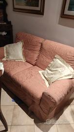 divano 2 posti rosa antico
