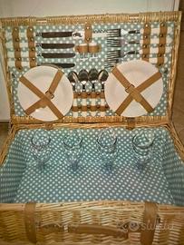 cestino inglese vimini da pic nic