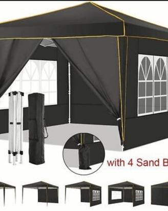 GAZEBO bianco impermeabile  3x3 metri