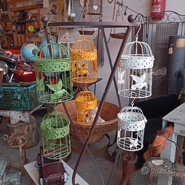 Gabbiette decorative in metallo