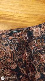 pantaloni nuna lie fantasia paisley taglia M 