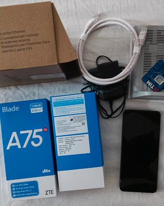 ZTE  Blade A75 5G 128 gb 8 gb  con modem  fwa TIM