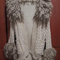 Cardigan con cintura Sisley