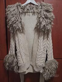 Cardigan con cintura Sisley