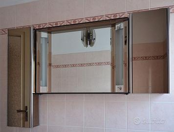 Specchiera da bagno con 2 vani portaoggetti