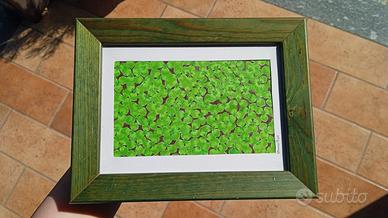 Quadretto a pastello con trifogli