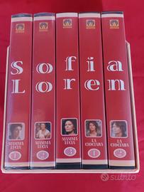 Cofanetto 5 VHS Sofia Loren 