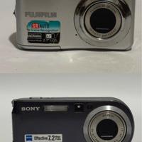 Lotto 2 fotocamere digitali vintage Fujifilm Sony