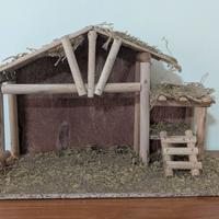 Casette e capanna presepe