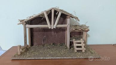 Casette e capanna presepe