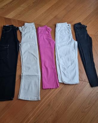 5 jeans tg XS a 5€ l'uno!