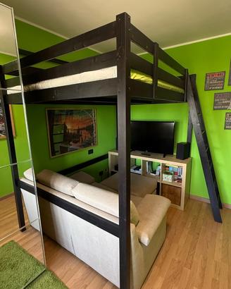 Letto a soppalco IKEA STORA + materasso