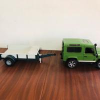 Bruder Jeep e rimorchio