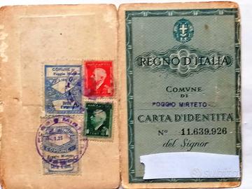 COLLEZIONISMO vecchi documenti