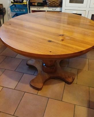 TAVOLO IN LEGNO MASSELLO "DEL TONGO" ALLUNGABILE