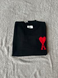 Maglione ami paris nero streetwear