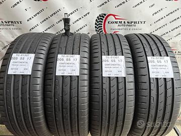 4 PNEUMATICI 205/55 R17 CONTINENTAL ESTIVE