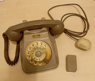 Telefono a rotella grigio vintage Sip Bachelite