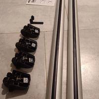 Portatutto alluminio per auto con barre sul tetto
