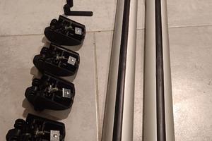 Portatutto alluminio per auto con barre sul tetto