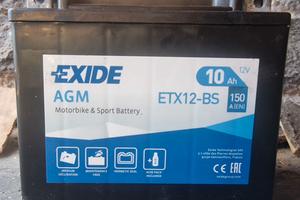 batteria Exide ETX12-BS (12V, 10Ah, 150A EN) moto