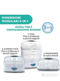 Chicco Sterilizzatore 3 in 1 biberon ciuccio