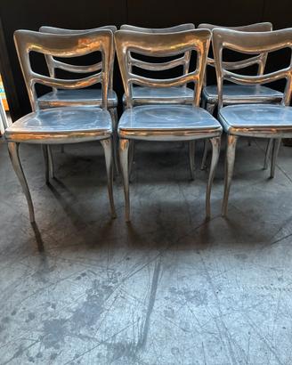 Sedie in allumio pieno