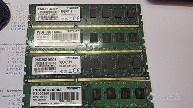 Patriot DDR3 8gbx 4     32gb