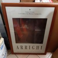 Due grandi poster con cornice mostra arte Arrighi