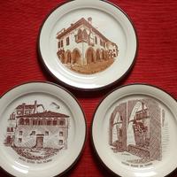 3 piatti con scorci di Treviso di Arturo Malossi