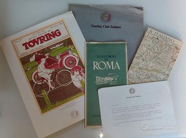 Touring Club, Mappa di roma, poster e reperti 1950