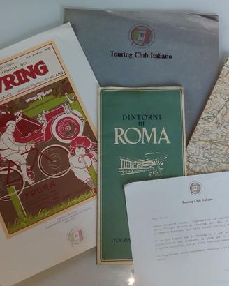 Touring Club, Mappa di roma, poster e reperti 1950