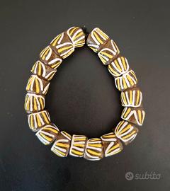 Bracciale Ghana perle di vetro Krobo