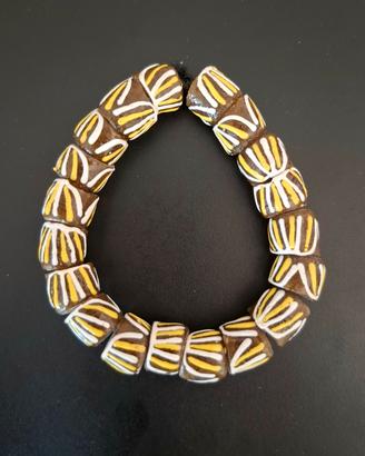 Bracciale Ghana perle di vetro Krobo