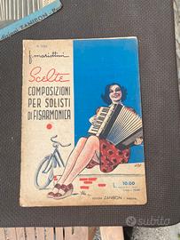 Vintage 7 spartiti musicali per fisarmonica