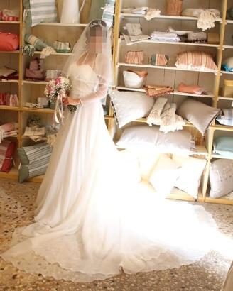 Abito da sposa sartoriale taglia 36